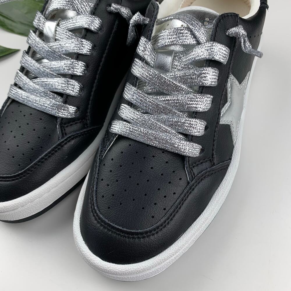 Vintage Havana Corbin Sneakers Black Silver Star Women's 6.5 - Picture 3 of 10